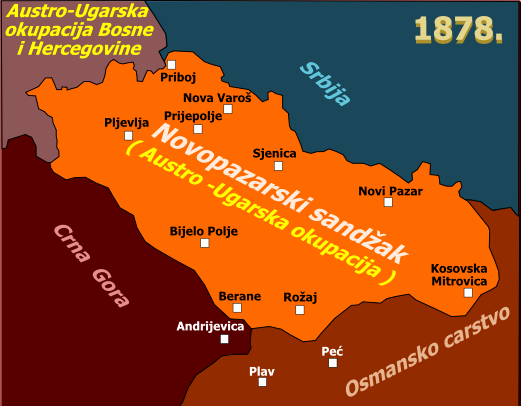Novopazarski sandžak 1878/ vremenskalinija.me
